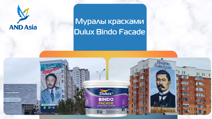 Серии муралов красками Dulux Bindo Facade