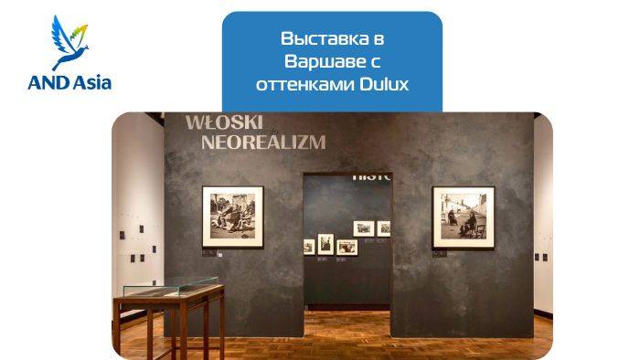 Выставка в Варшаве с оттенками Dulux